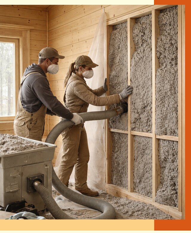 Утепление дачного дома эковатой в Мегионе от 1512 руб./м2 — комплексно, ТепломастерМго