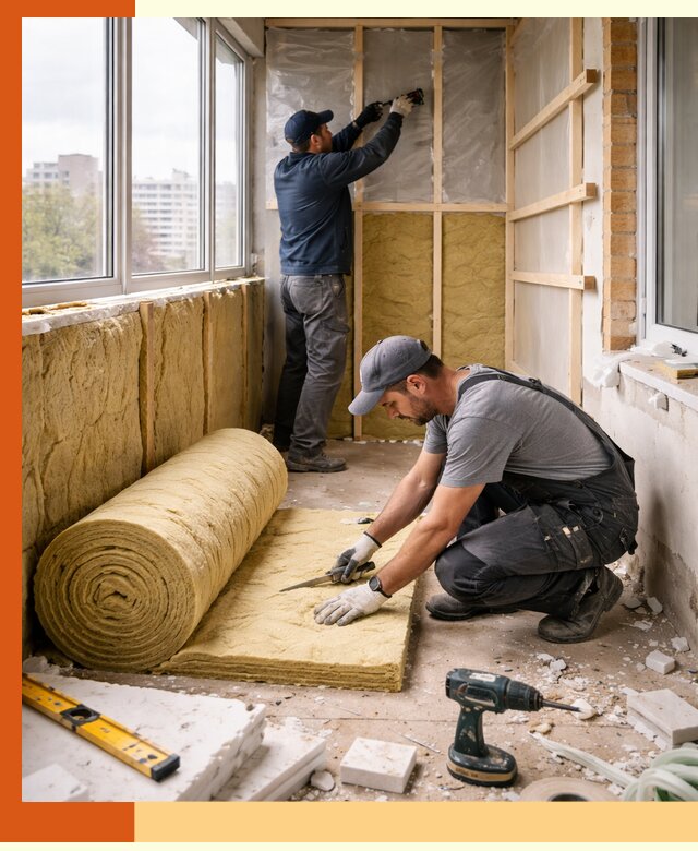 Утепление балкона под ключ в Мегионе качественно и быстро