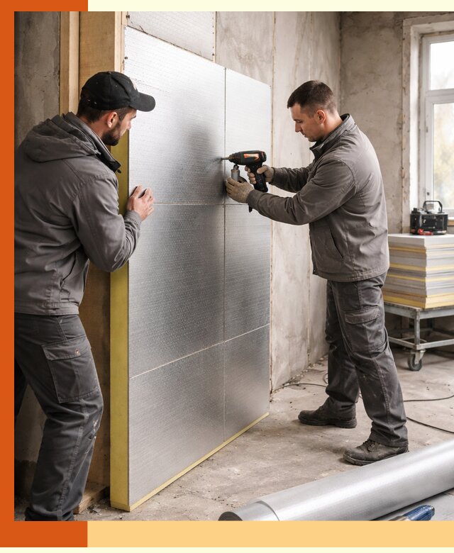 Утепление PIR панелями домов и зданий в Мегионе